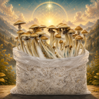 Golden Teacher Mushroom Spore Syringe - Image 2